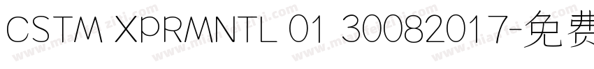 CSTM XPRMNTL 01 30082017字体转换